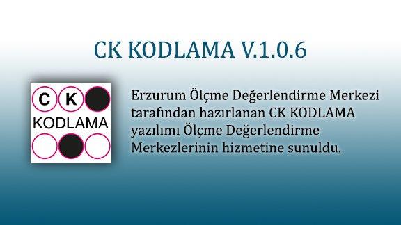 Erzurum ÖDM CK Kodlama Yazılımı (V.2.0)